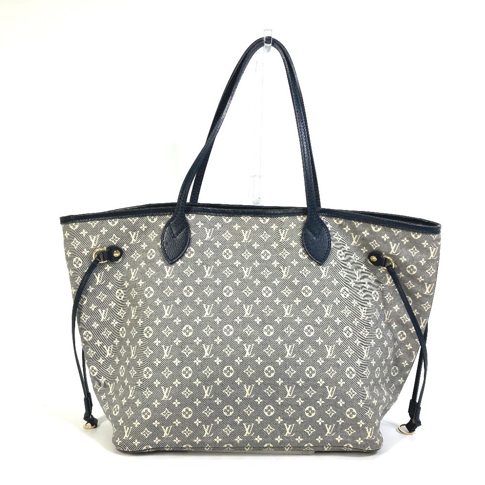 Louis Vuitton Neverfull MM Shoulder Bag Navy